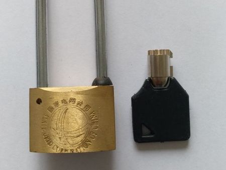 6公分鉤電力表箱鎖|長鉤6公分全銅掛鎖|6公分銅掛鎖